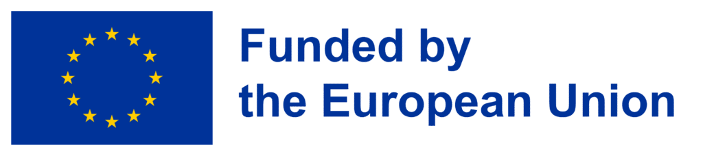 EU Flag and "funded by the EU" acknowledgment